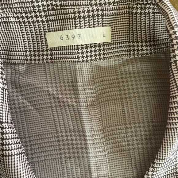 6397 Plaid Button-Up Lightweight Trench - Picture 3 of 9